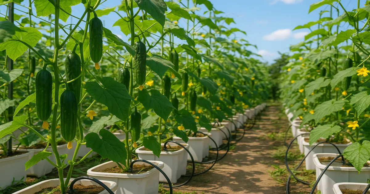 How to Grow Hydroponic Cucumbers Outdoors